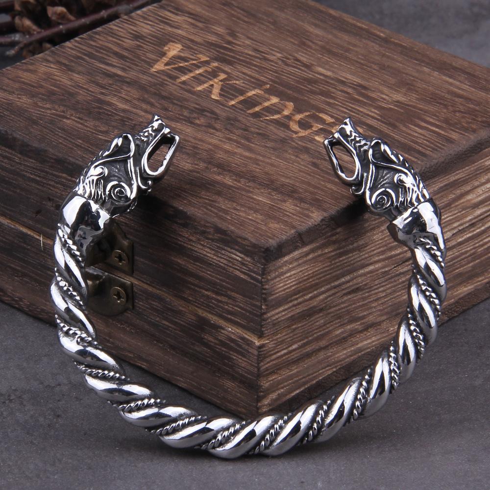 Men s Nordic Viking Nordic Dragon Bracelet, Adjustable Bracelet