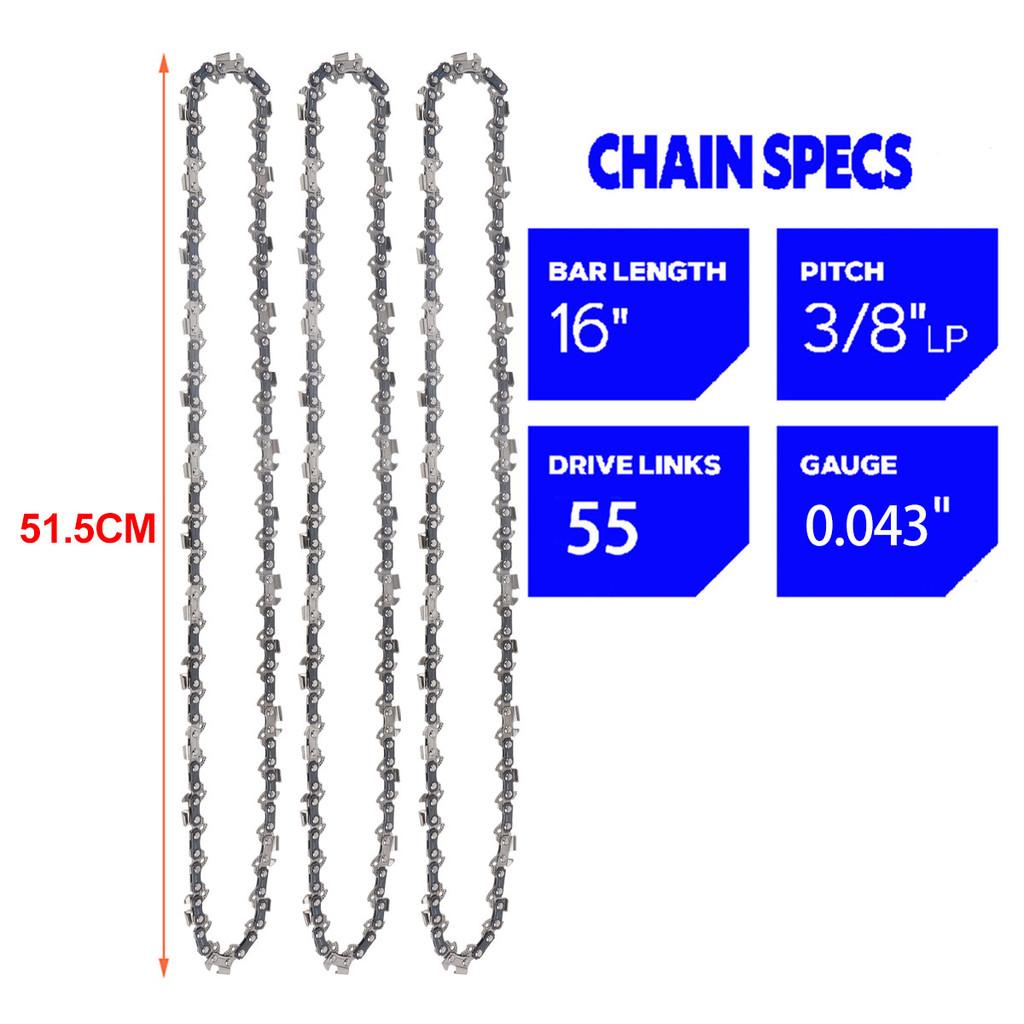 For Garden And Yard Use 16 Inch Metal Chainsaw Chain Parts 55 DL Saw Chain Semi Chisel For Wood Cutting