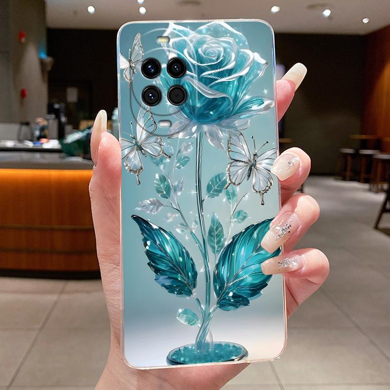 Nova14 Case Clear Luxury Fashion Butterfly Flower Soft TPU Silicone Back Cover For Huawei Nova 14 Pro Transparent Phone Cases