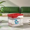 Transparent Mini Fish Tank Shatterproof Office Ecological Tank Creative Desktop Fish Tank  Home
