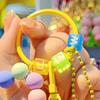 Wrist Strap Phone Chain Beaded Charm for Women Cute Dolphin Animal Keychain Anti-Lost Bracelet Lanyard for Cell Phone Bag Purse