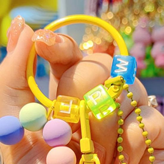 Wrist Strap Phone Chain Beaded Charm for Women Cute Dolphin Animal Keychain Anti-Lost Bracelet Lanyard for Cell Phone Bag Purse