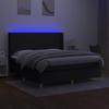 VidaXL Sommier à Lattes de Lit avec Matelas et LED, Lit Rembourré, Lit Double, Lit Adulte de Chambre à Coucher Intérieur, 3138735