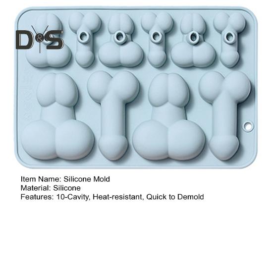 2 Sizes Shapes Cake Mould Heat resistant Creative 3D Soft Touch Silicone Mold