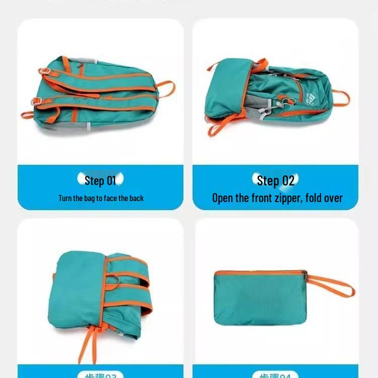 Unisex Ultra-Light Large Capacity Foldable Travel & Sport Backpack for Hiking and Cycling