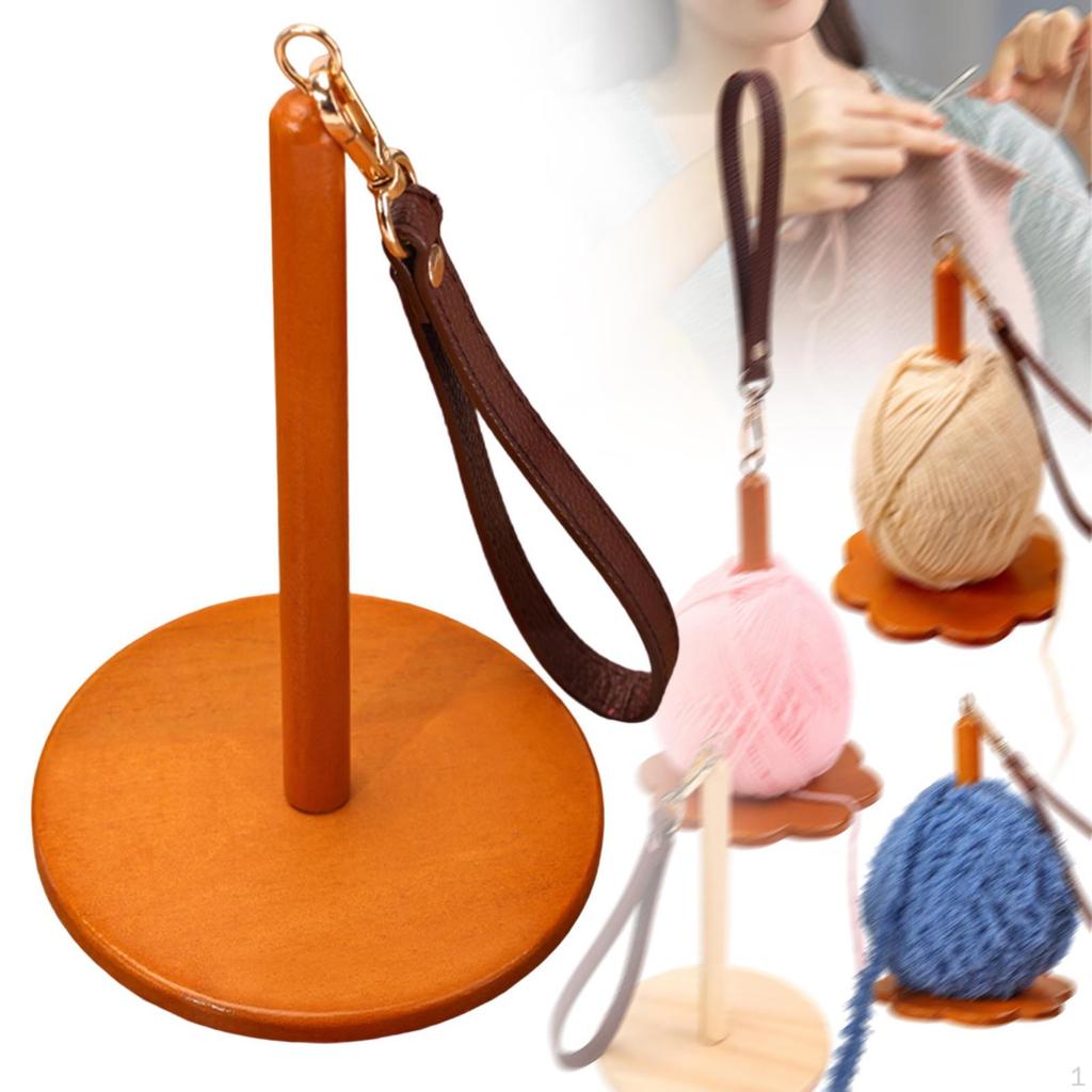 Crochet Yarn Holder Thread Spindle Skein Spool Organizer for Knitting