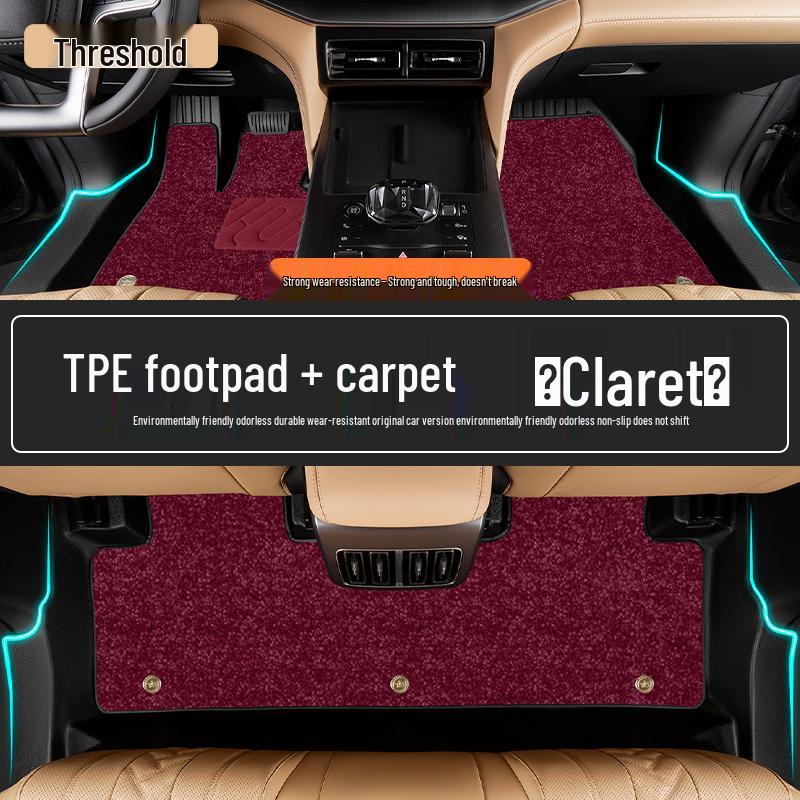 Compatible TPE Floor Mats for 26 BYD Song L DMI Models – Full Coverage, Custom EV Car Accessories