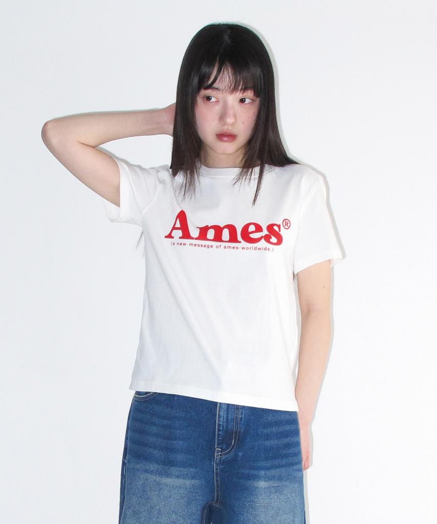 AMES-WORLDWIDE Basic Logo Tee White