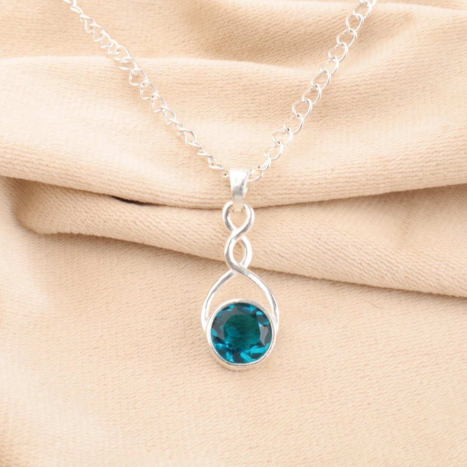 

Apatite Gemstone 925 Sterling Silver Jewelry Handmade Pendant 1.13 Gift For Mom CP-25-10