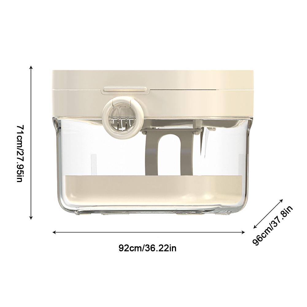 Multi Functional Denture Cleaning Box Portable Bathroom Washing Denture Cleaner Storage Box Denture Cleaning Soaking Box