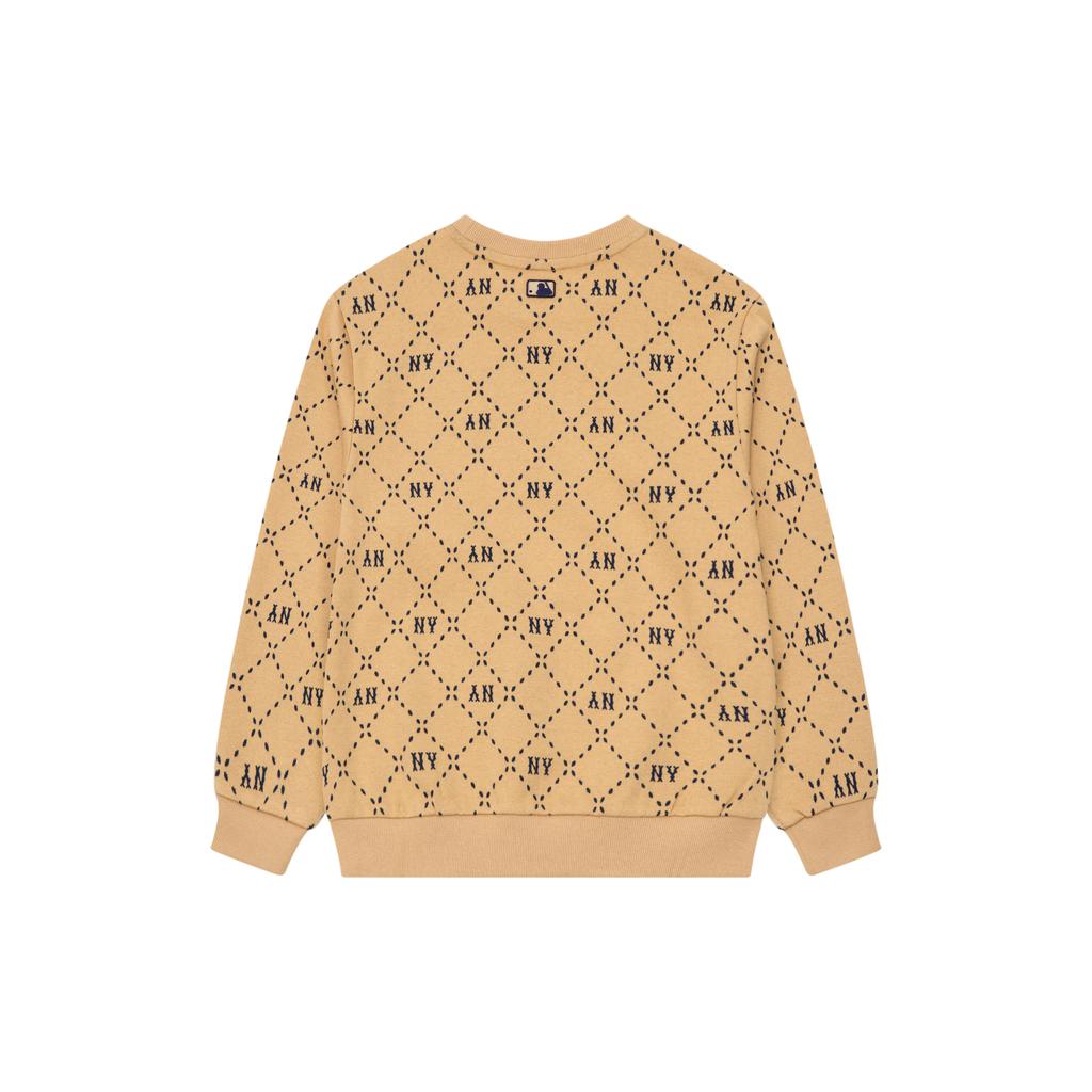 New MLB Sweatshirt New York Yankees FW24 Khaki Kids' 7AMTMD134-50BGS