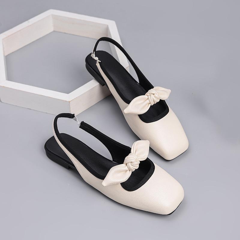 Fashion Summer Shoes Women Sandals Flat Polka Dot Elegant Ladies Brand Shoes Mary Jane Flat Sandals White Blue Plus Size 42 D540