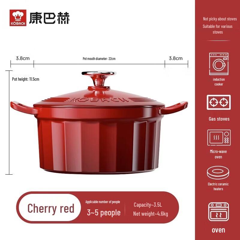 KOBACH Enamel Cast Iron Pot