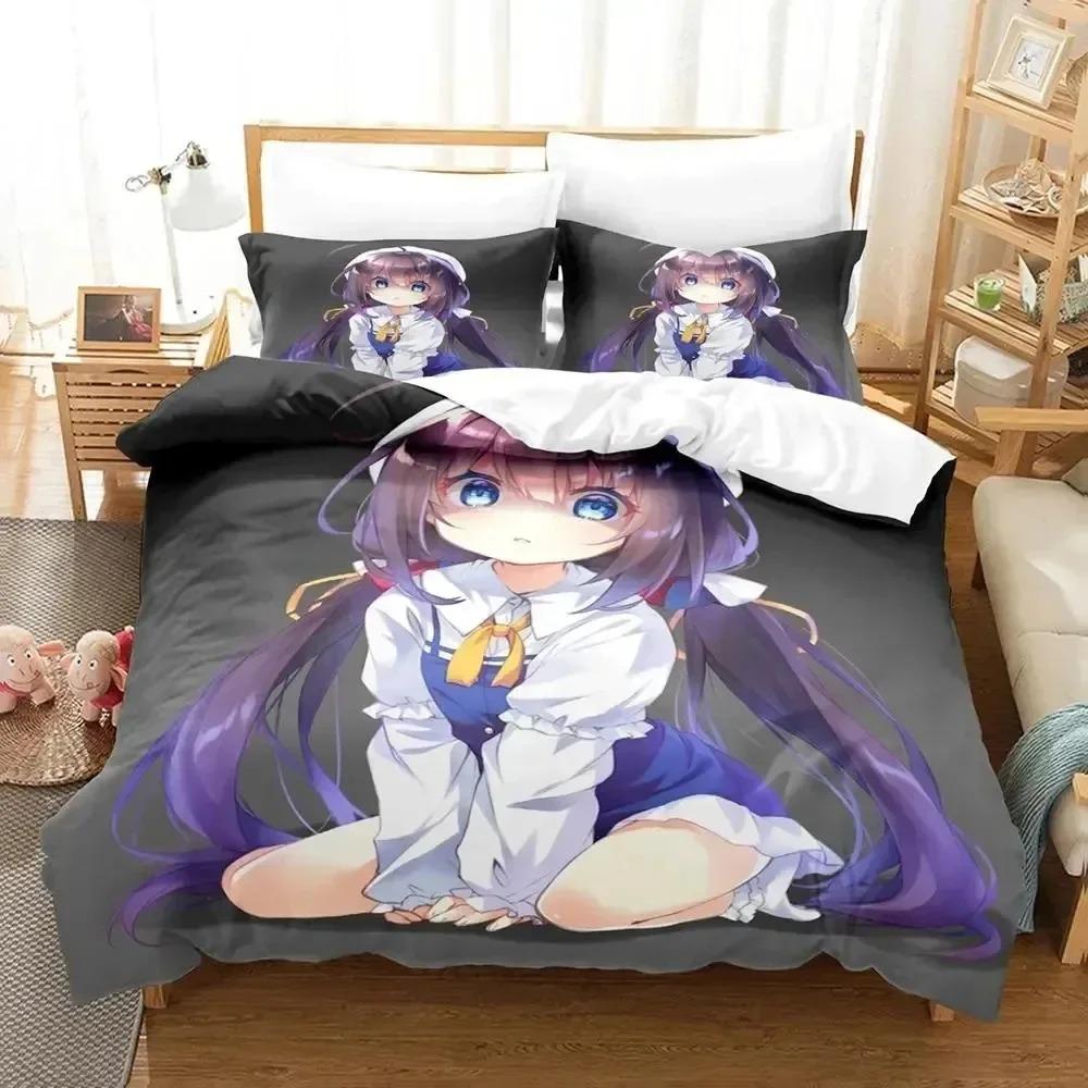 Anime Ryuos Work Is Never Ai Bedding Set Bedroom Soft Modern Bedspreads Comefortable Kids Duvet Cover Quilt Cover And Pillowcase