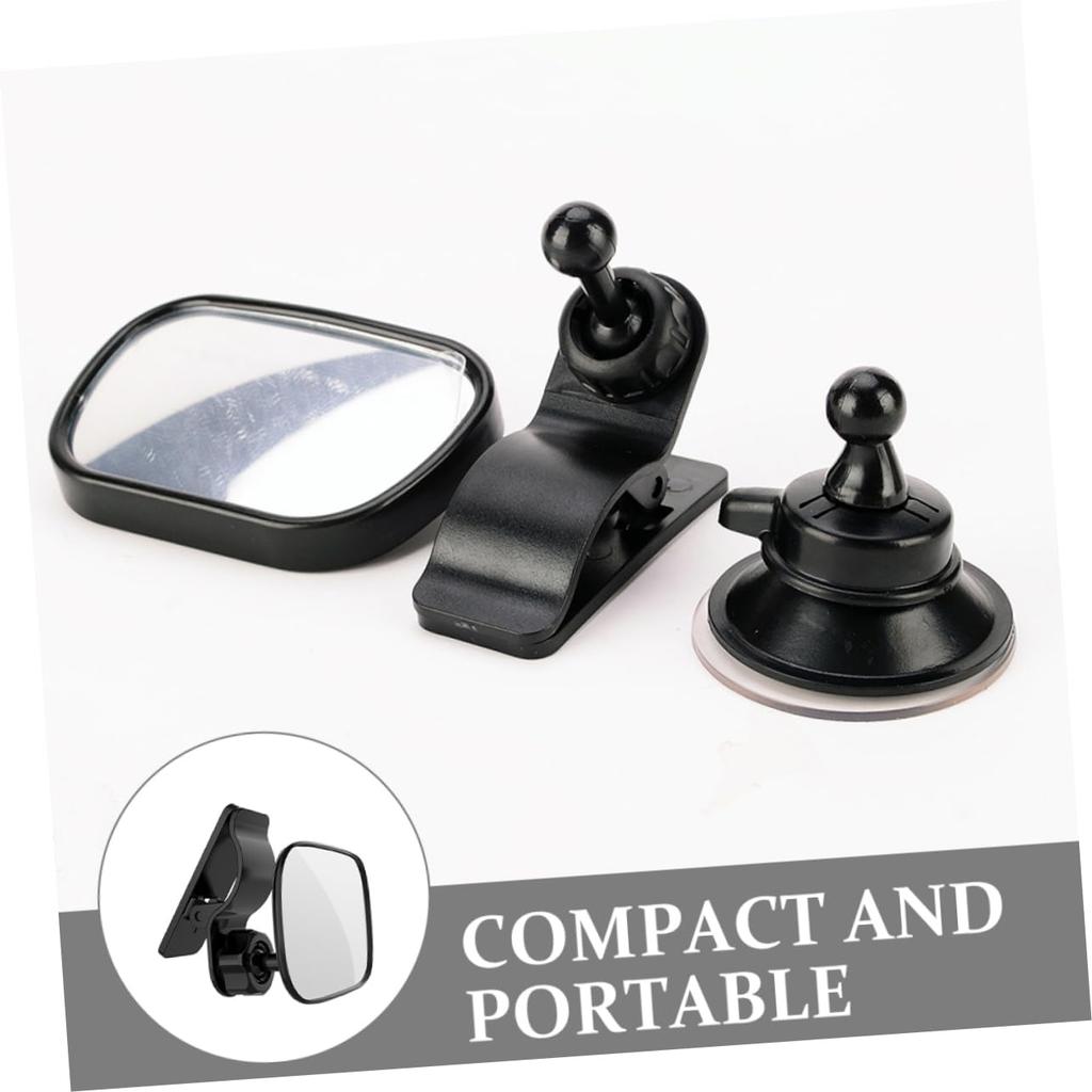 UKCOCO Observation Mirror Squeegee Car Interior Rearview Mirror Facing Car Vanity Mirror Rear Camera