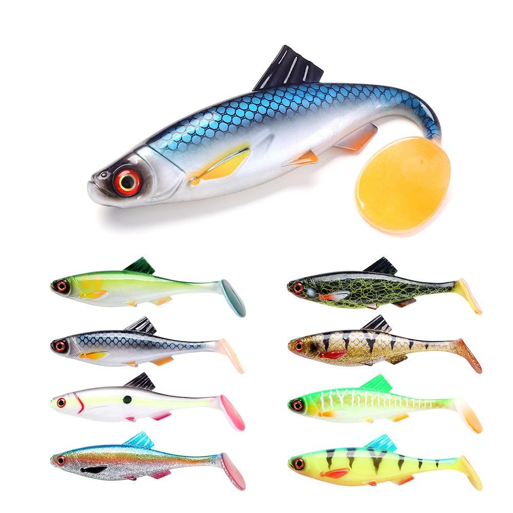 3D Eye Soft Swimbait Soft Bait T Tail Soft Baits Wobblers Simulation Fishing Lure Saltwater