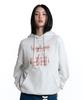 Cheek Check Patchwork Hoodie [Melange Gray]