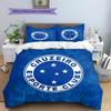 Cruzeiro Esporte Clube Pattern Bedding Home Decoration Birthday Gift (1 * duvet cover + 2 * pillowcase, without core)