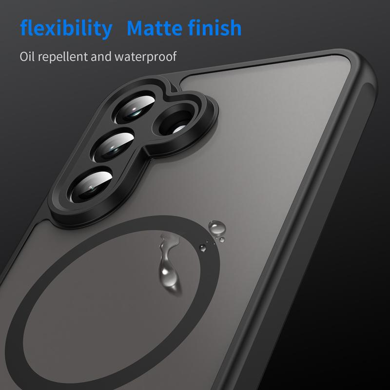 For Samsung Galaxy A37 A57 5G Case Semi-Transparent Frosted Matte PC+TPU Anti-fingerprint Translucent Cover for Galaxy A 37