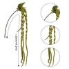 2 Pack Green Amaranth Artificial Flowers, 49.21 Inch Artificial Succulents Plants Fake Hanging Plants for Centerpieces Wedding Decor