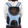 Portable Dog Cat Pet Double Shoulder Carrier Bag Backpack Breathable Mesh Travel Outdoor Blue