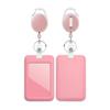 Id Badge Holder With Badge Reel Retractable Card Holder Keychain Name Badge Identification Card Sleeve Clip Easy To Pull