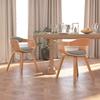 Day and Night - Day and Night Dining Chairs 2 Pcs Bentwood and Taupe Grey Fabric