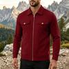 Men's Casual Color Lapel Collar Jacket for Spring and, Fashion Outerwear