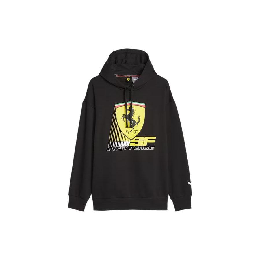 PUMA Unisex Downtown Relaxed Graphic Crew Sweatshirt Black 622233-01 L