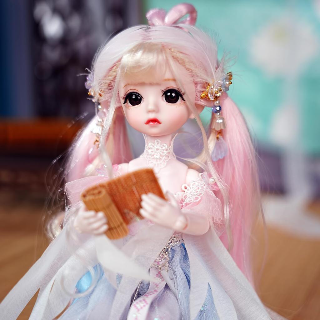 ICY Fortune Days bjd Doll Anime Style Doll 28 Mechanical Great for DIY Girl Doll 1/6 - Set, Joints, Gifts, Decoration, Exercise, Collection, 8+