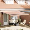 Retractable Awning Multicolor 400 X 350 Cm