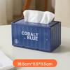 1pc Industrial Style Container Iron Tissue Box Storage Box, Creative Container Tissue Box for Home Living Room Simple Decoration, Holiday Gift