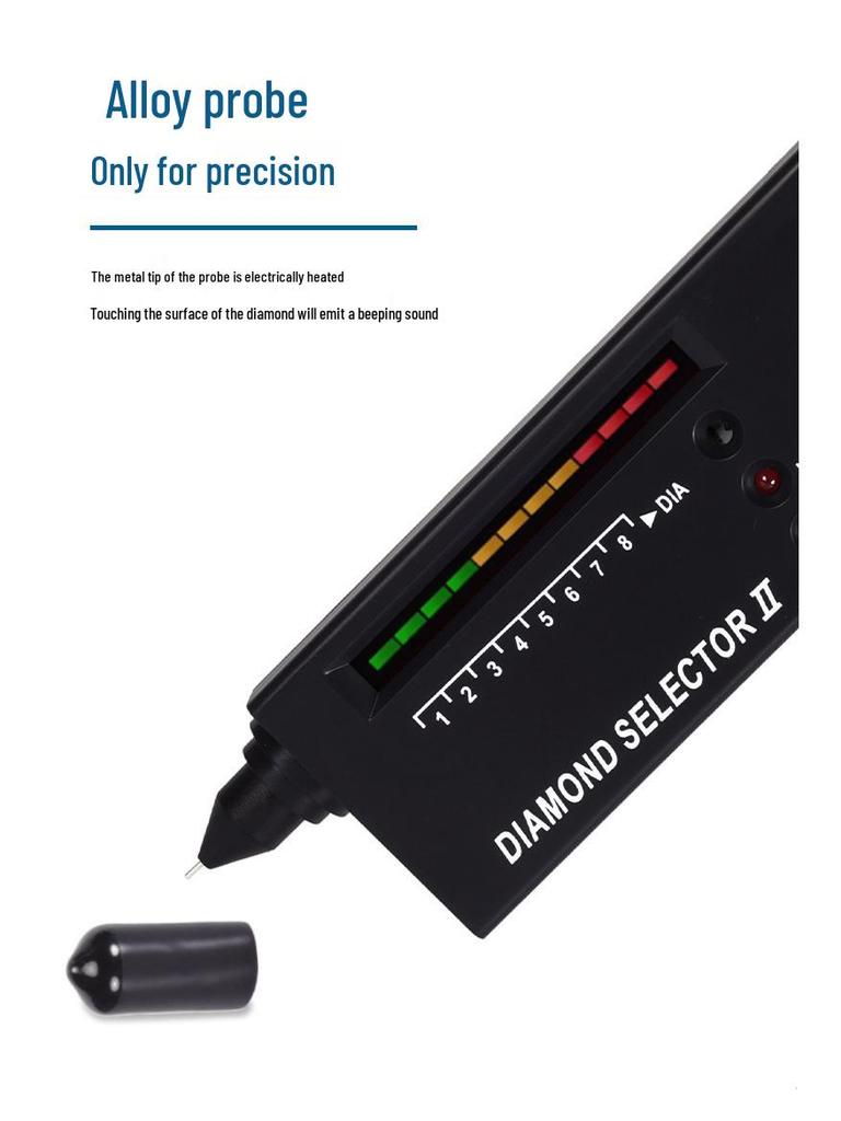 Premium Diamanttester & Moissanit-Detektor - Edelsteinhärte-Stift Schmuckwerkzeug