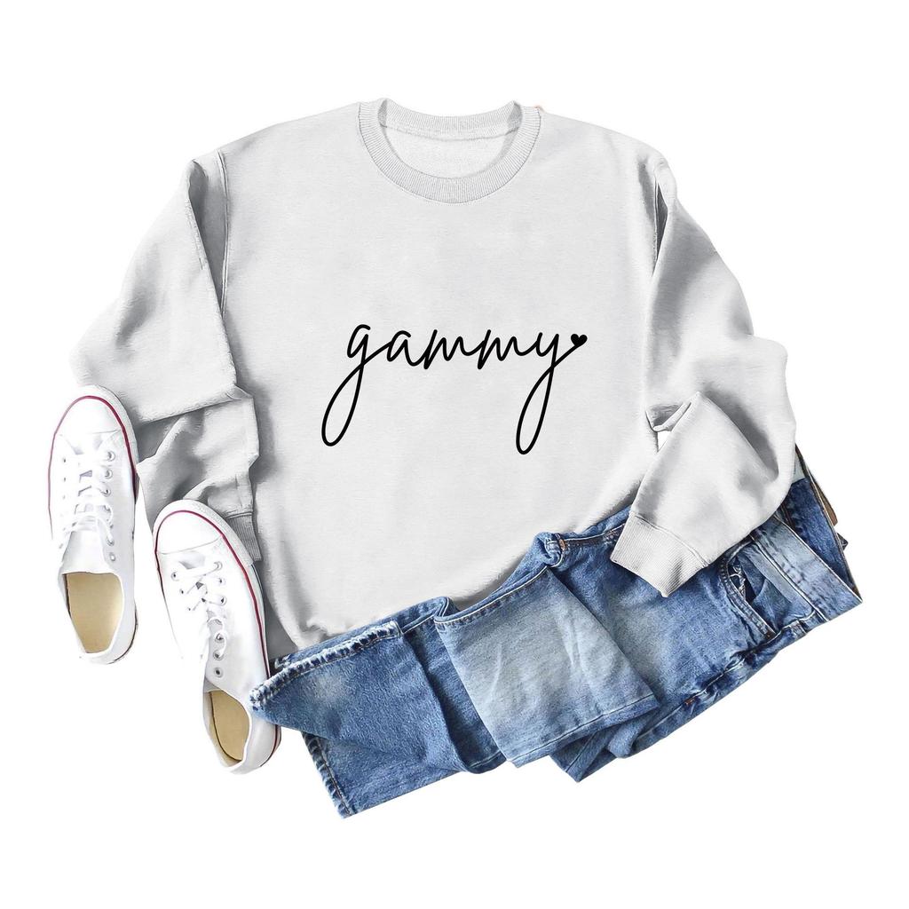 Women's Loose Fit Long-Sleeve Round Neck Casual Fashion Sweatshirt