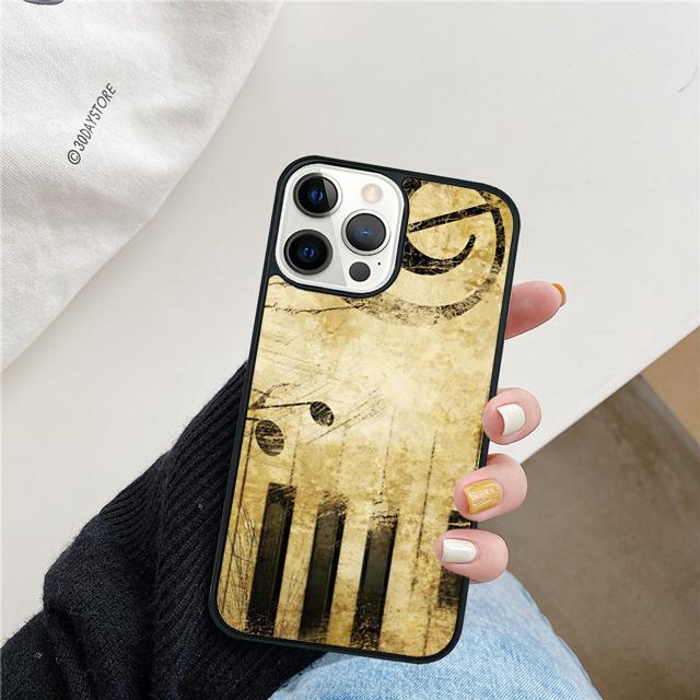 Piano Key Piano keys Phone Case Cover For iPhone 17 Air 15 16 14 13 12 Pro Max 11 Pro Max Plus Coque Shell