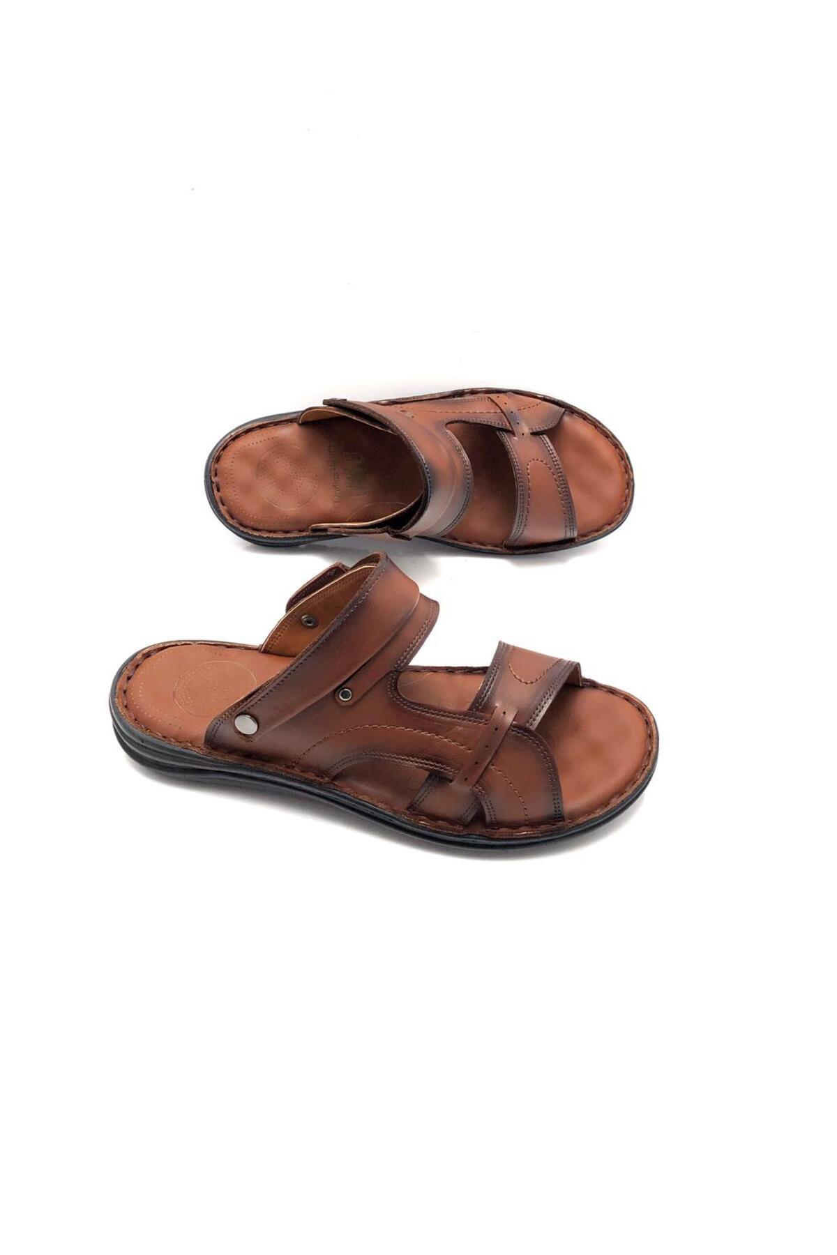 

Genuine Leather Full Orthopedic Massage Men s Slippers 40