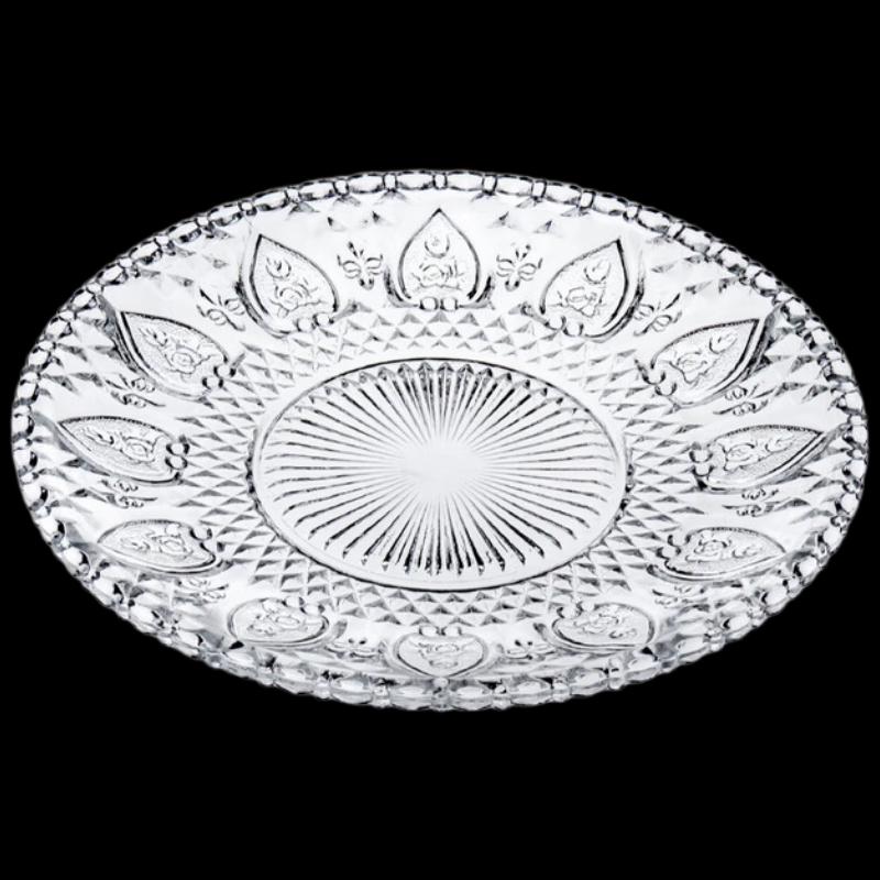 Huihuang European Style Glass Serving Plate