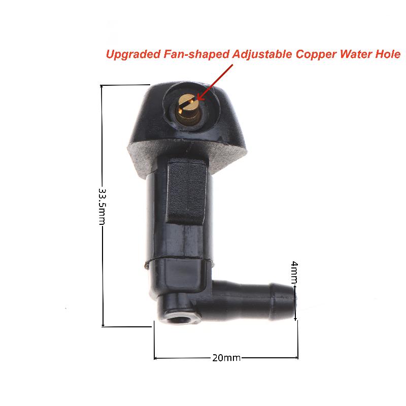 2/6 Pcs Windscreen Water Spray Nozzle For Gx470 Front Windshield Washer For Land Cruiser Prado 120 2003-2008 85381-44010