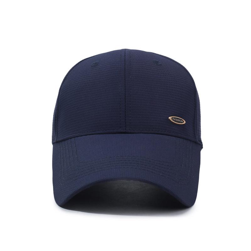 Frühling Sommer Outdoor Mesh Kappe Herren Baseballkappe mit langem Schirm Sonnenschutz Sonnencreme Atmungsaktive Kappe