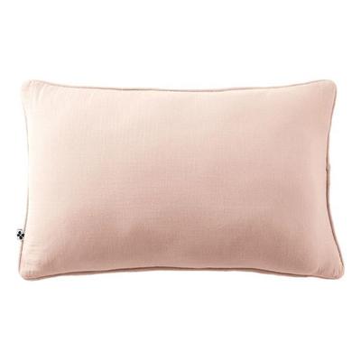 Coussin Déhoussable Avec Passepoil "Gaïa" 40 X 60 Cm "Gaze De Coton" - Guimauve