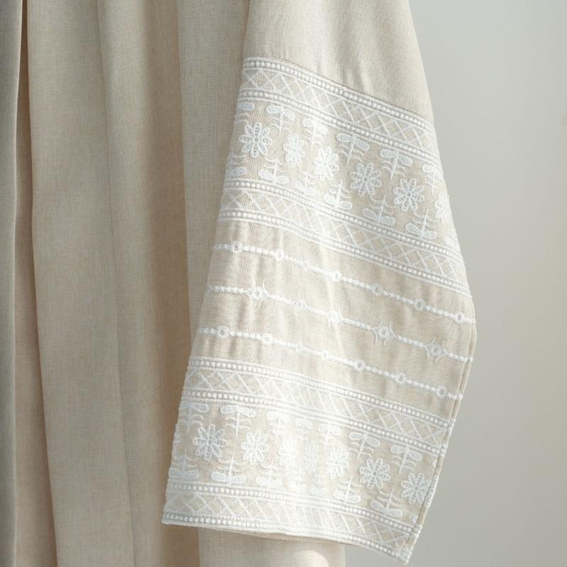 Abaya Brodée pour Femmes Musulmanes Robe Dubaï Cardigans Longs Décontractés Amples Kaftans Islamiques Robe Ouverte sur le Devant Longueur Maxi
