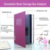 Lockable Metal Book Safe & Coin Bank with Combination Key