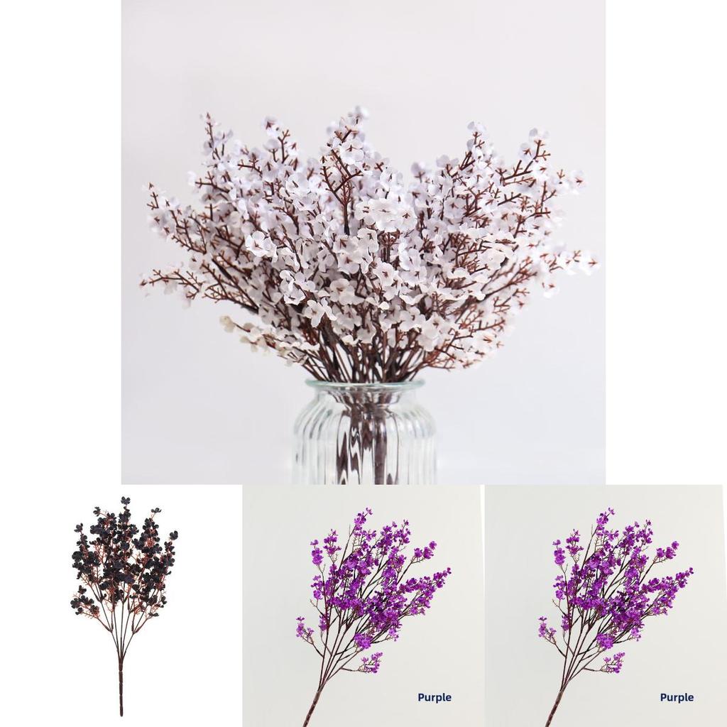 Bridal Wedding Silk Flower Garland With Gypsophila Paniculata Design For Ceremony Decor And Photo Shoots