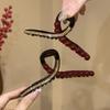 Encore Red Shark Clip Elegant French Back Head Hair Claw Minimalist Half Tie Hair Clip Fashion Hair Accessories