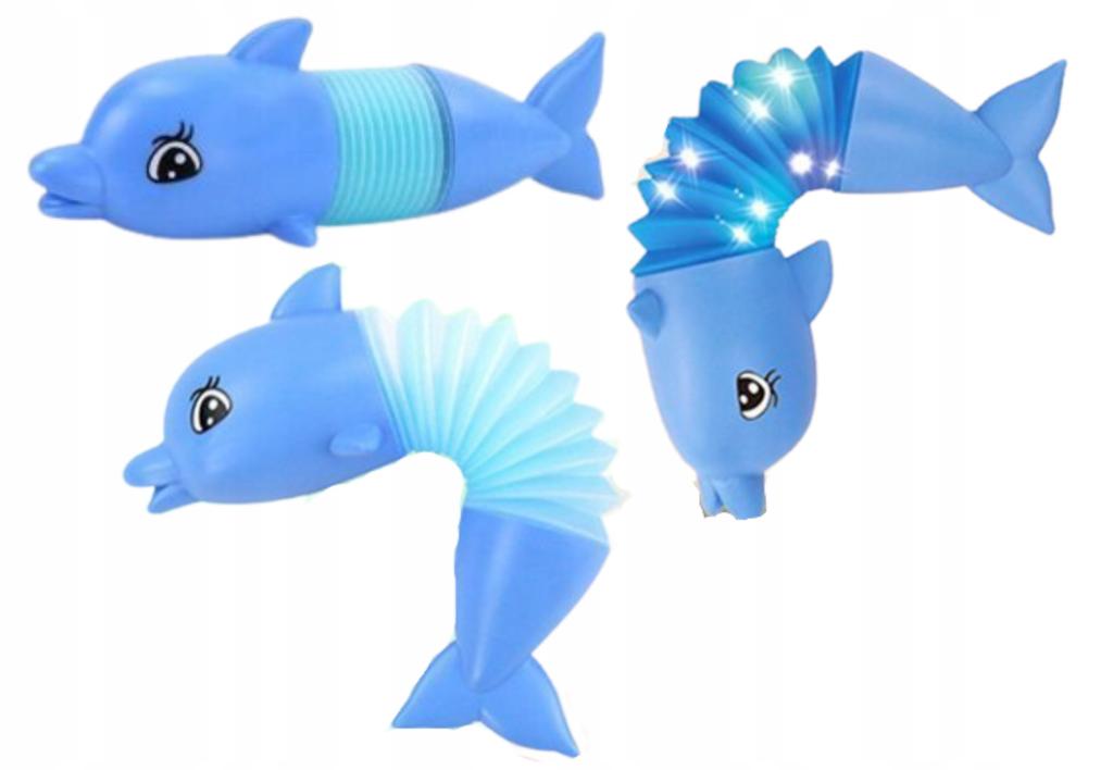 Sensory Caterpillar Dolphin Anti-Stress Pop Tube LED Luminous Toy