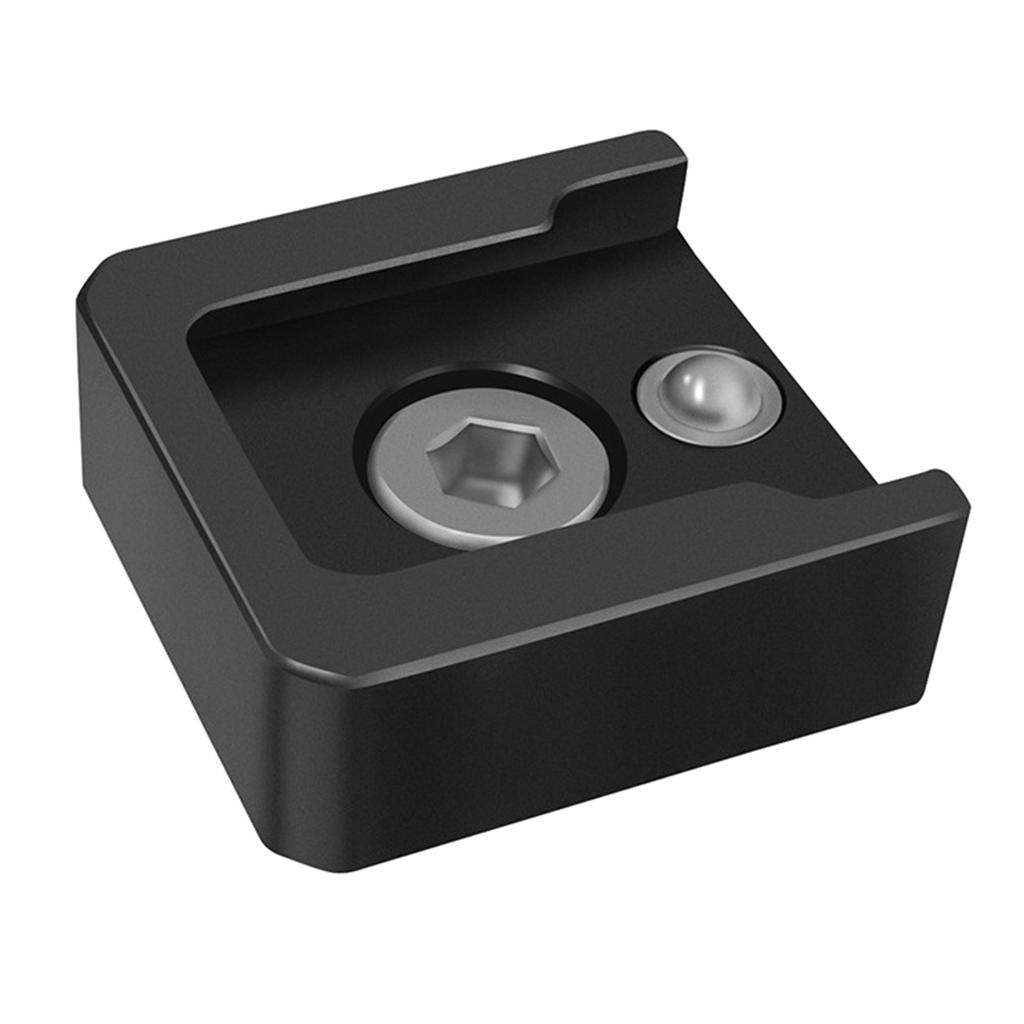 Aluminum-alloy Cold Shoe Mount Adapter Base with 1/4" Mounting Screw for Camera Cage Flash LED Light Expansion Holder