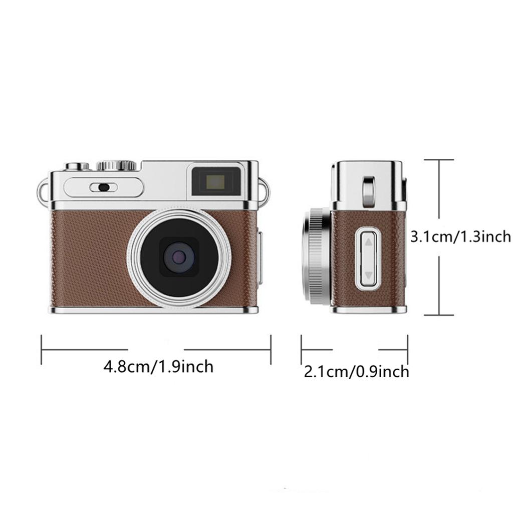 Thumb Camera, Portable Wearable Cam with 1080P HD Video Recording, 17g Lightweight, Keychain Camera with Built In