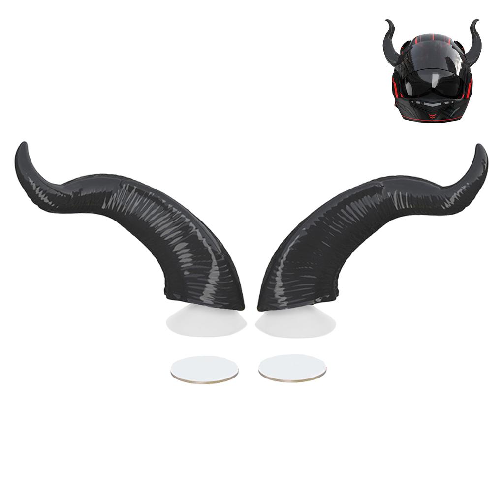 2PCS Motorcycle Helmet Devil Horns Detachable Demon Horns Helmet Decorations Costume Party Decor for Riders