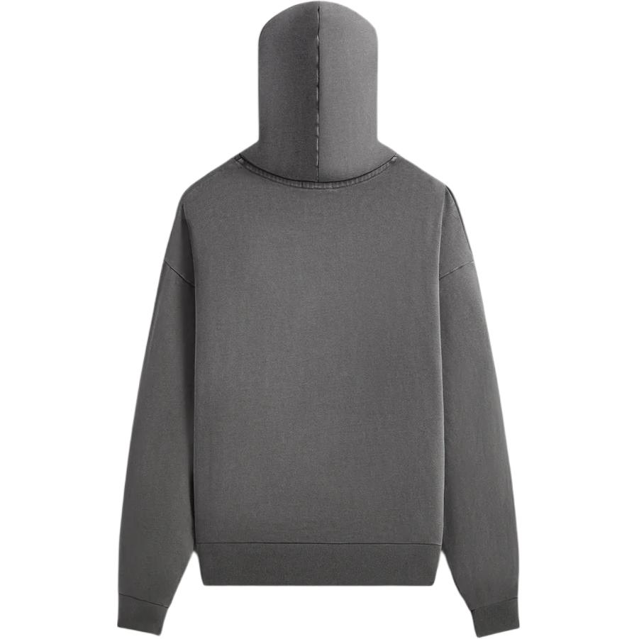 Kith Williams VII Kapuzenpullover Unifarben Langarm Herren sweatshirt Dunkelgrau KHM032389-2000