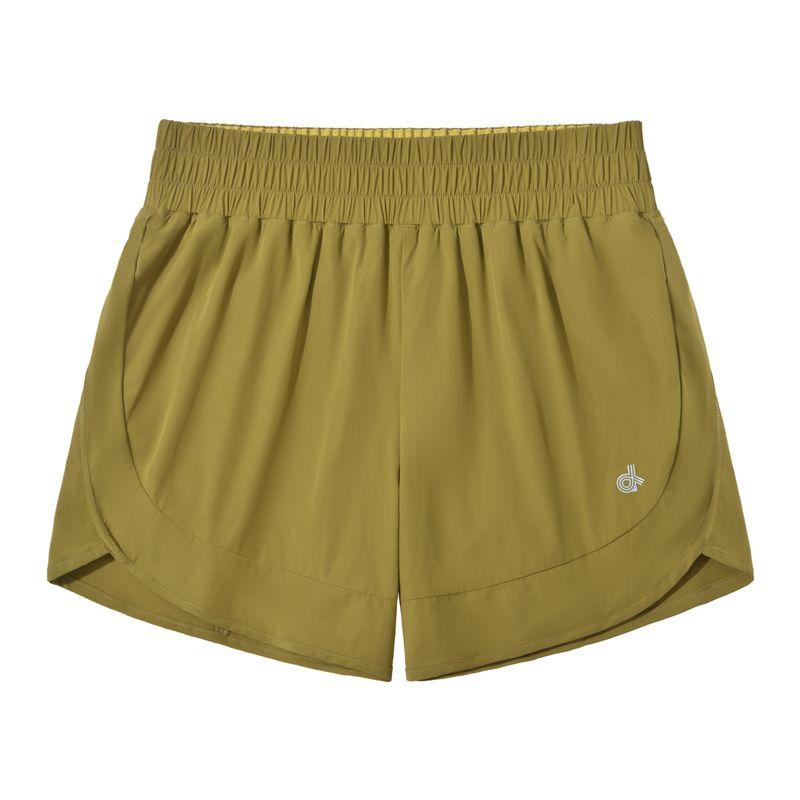 DSU Sports Shorts Women's Four-Sided Elastic Fabric with Lining Hiking Yoga Cycling, Etc.